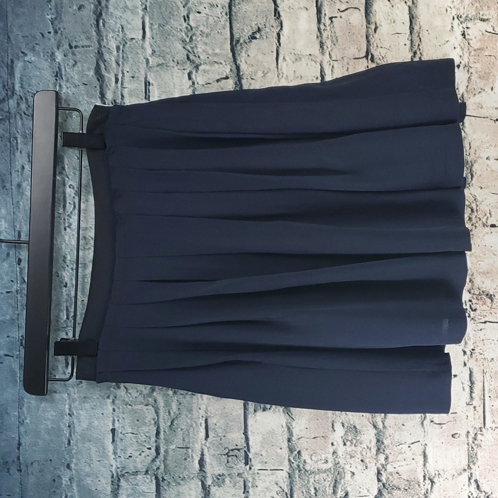 3.1 Philip Lim | Navy Blue Ethereal Balletcore A-Line Silk Skirt